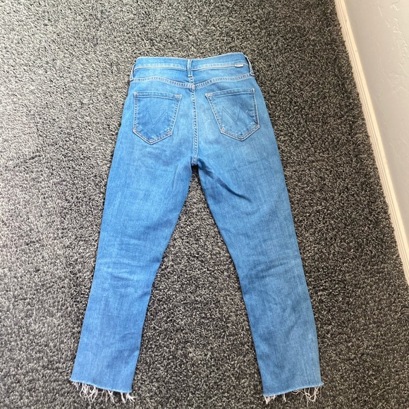 MOTHER Dazzler Straight Leg Ankle Jeans in Birds Of Paradise size 25 - Picture 10 of 11